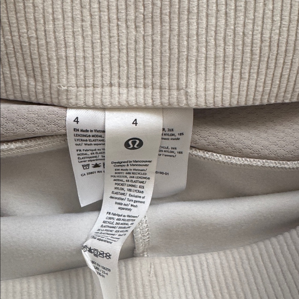 Lululemon Brushed Softstreme Ribbed Zip Flared Pant 32.5” - Picture 7 of 8